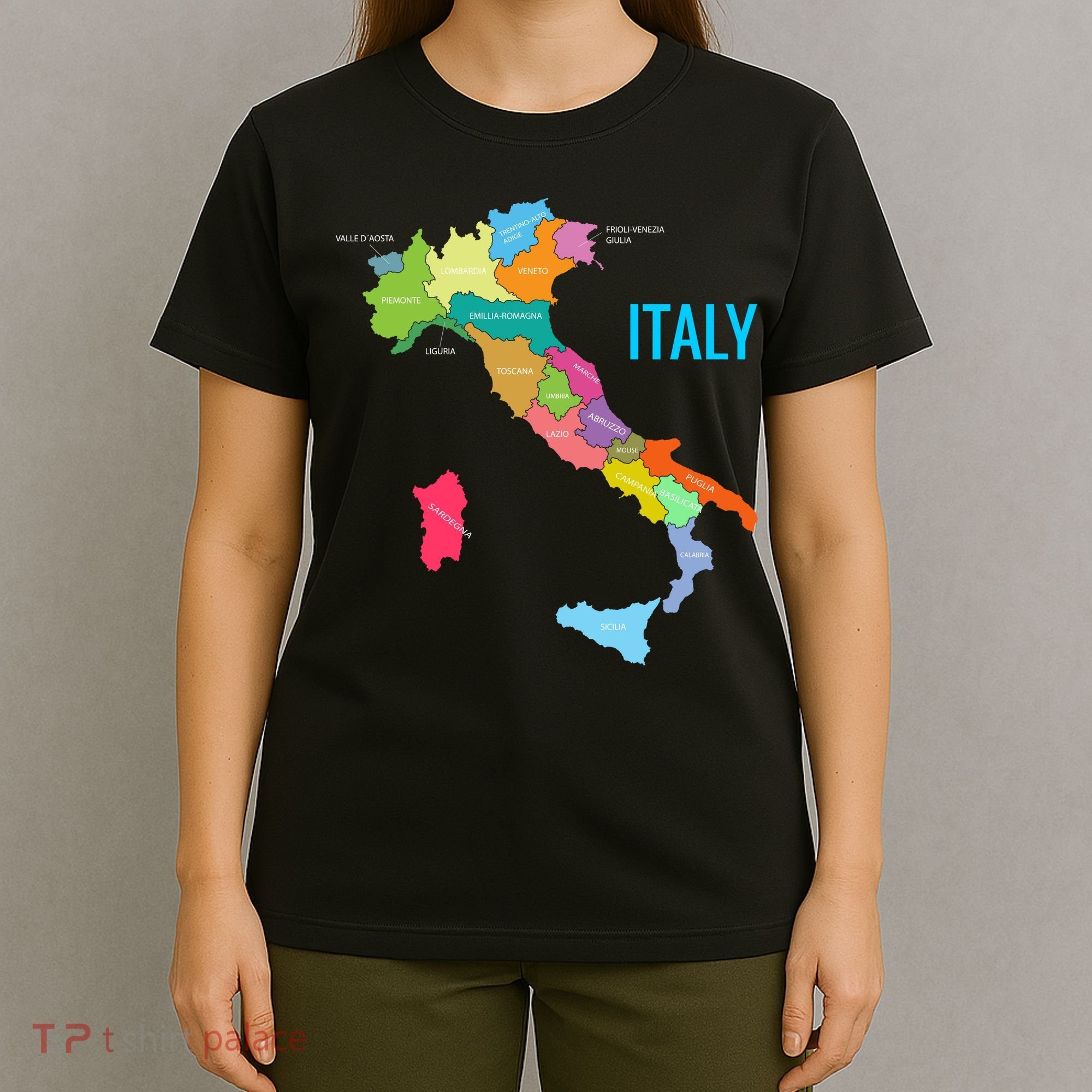 Map Of Italy T-Shirt