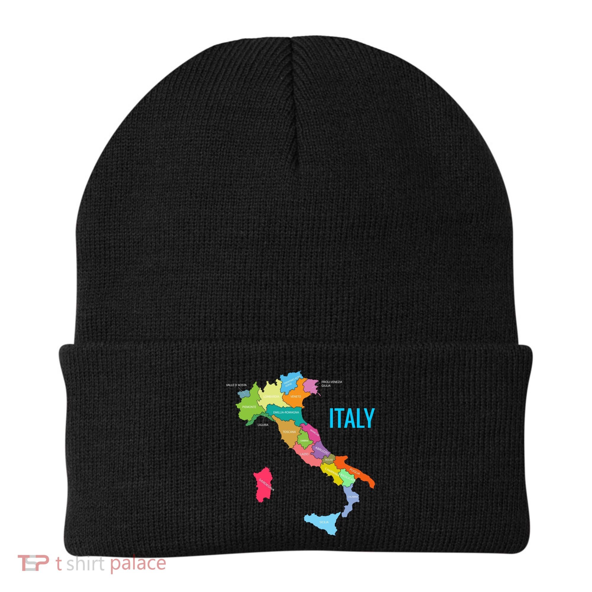 Map Of Italy Beanie