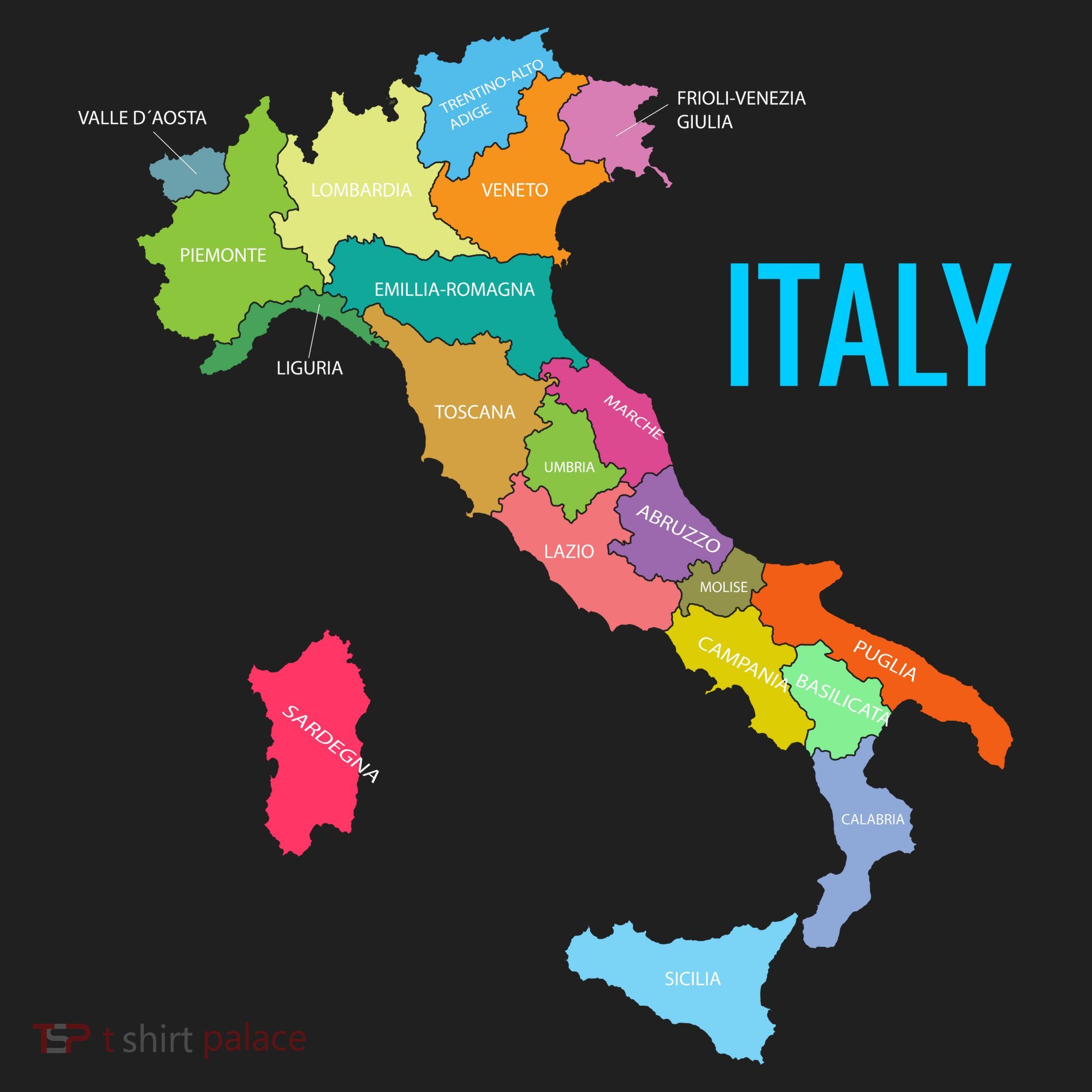 Map Of Italy Beanie