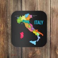 Map Of Italy Coaster thumb 0