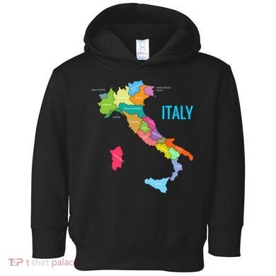 Map Of Italy Toddler Hoodie