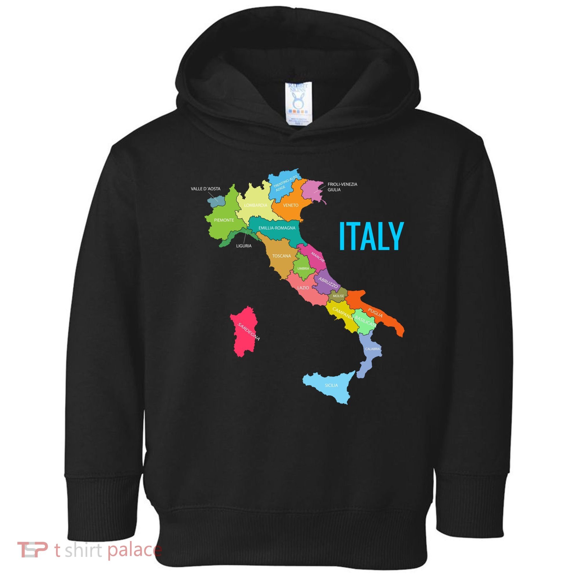 Map Of Italy Toddler Hoodie