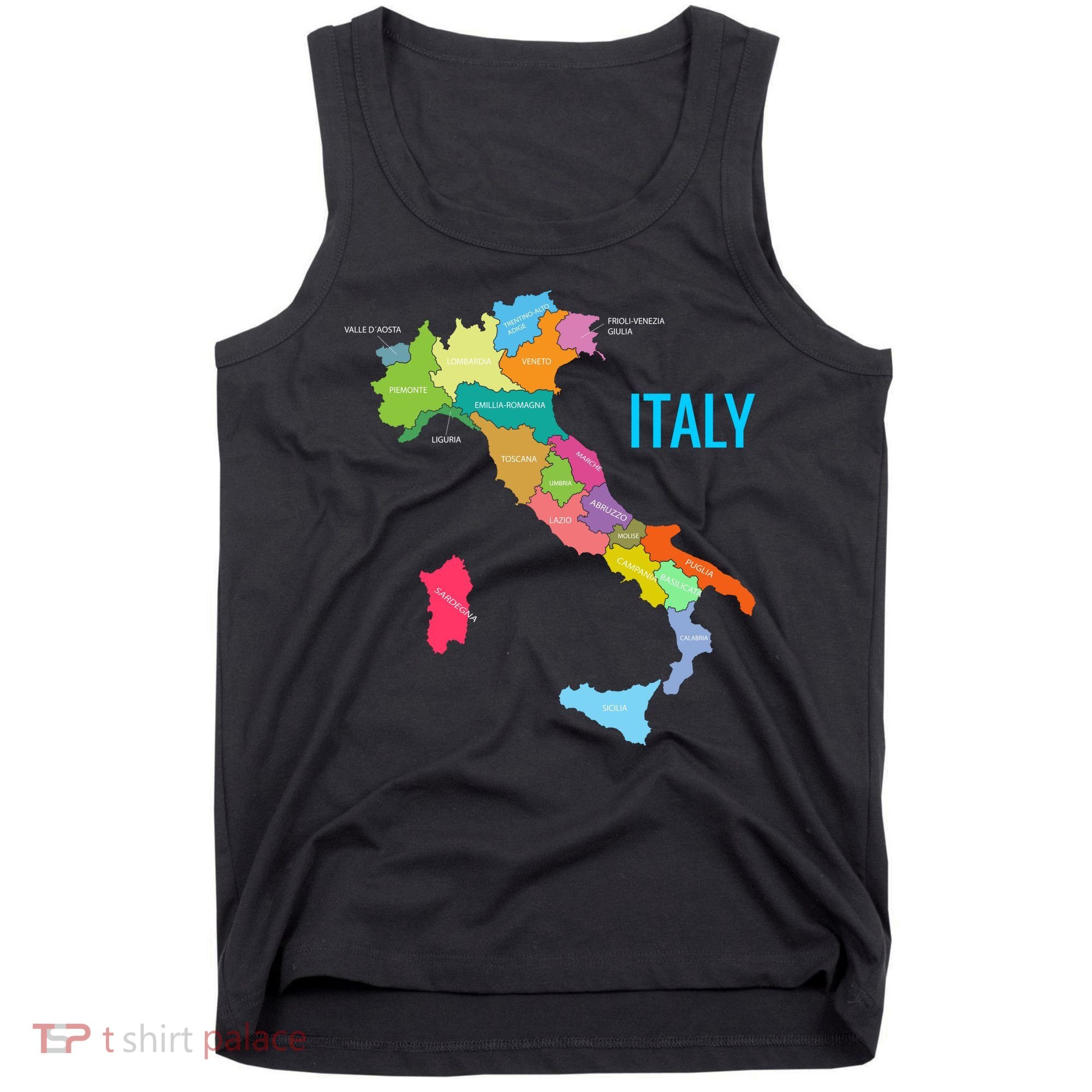 Map Of Italy Tank Top