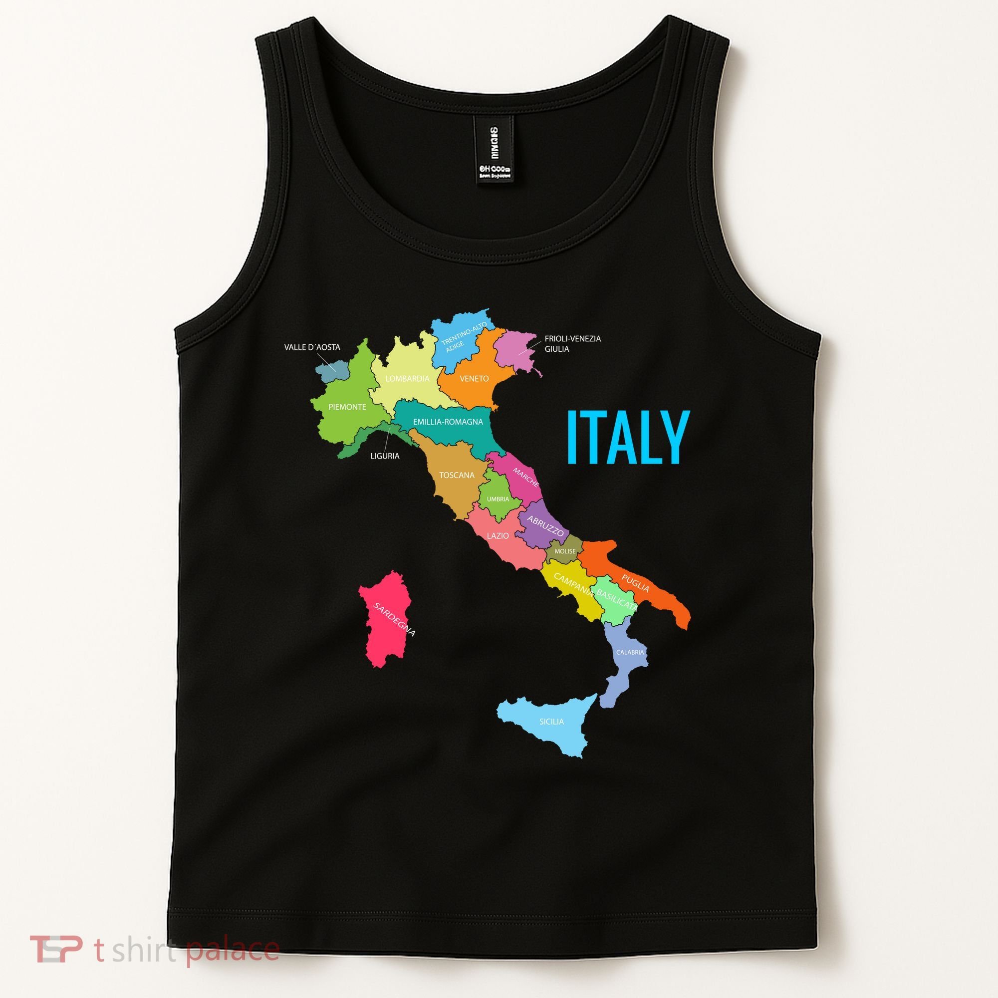 Map Of Italy Tank Top