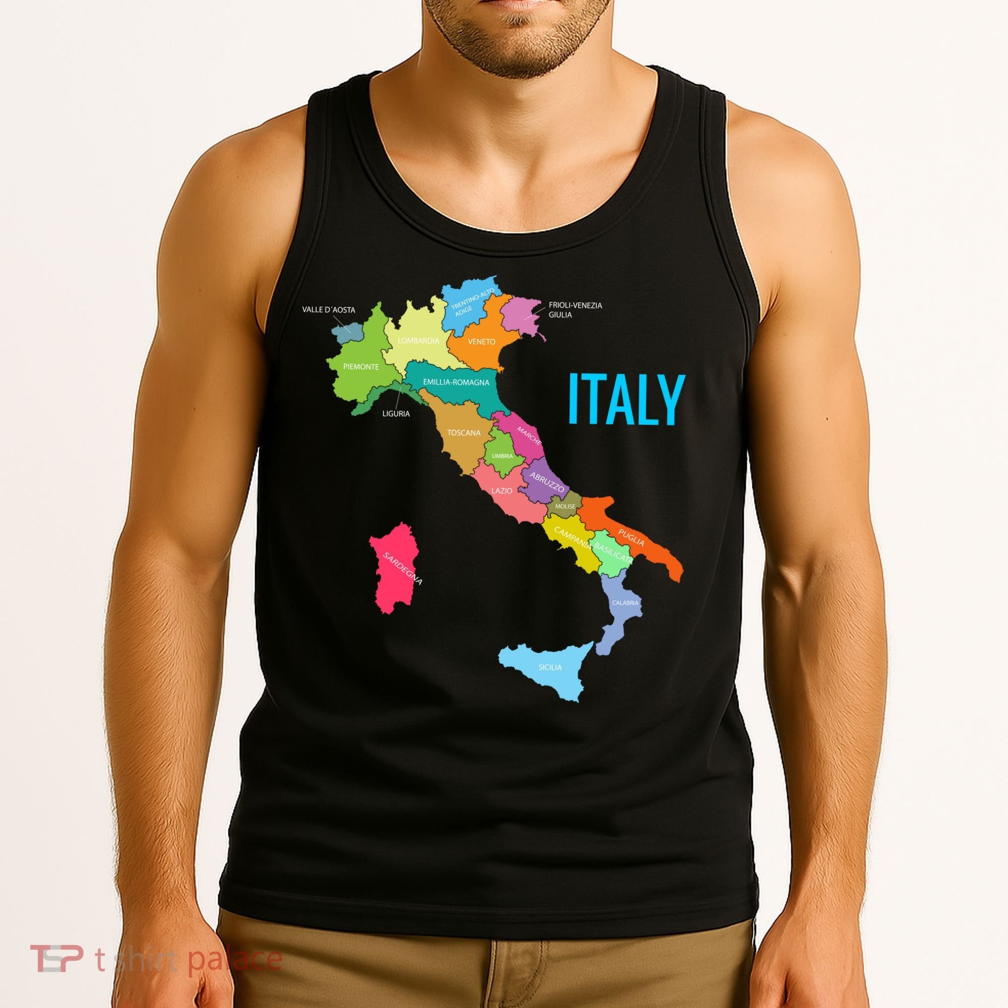 Map Of Italy Tank Top