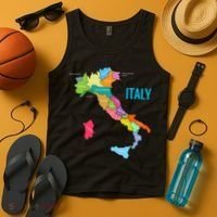 Map Of Italy Tank Top thumb 4