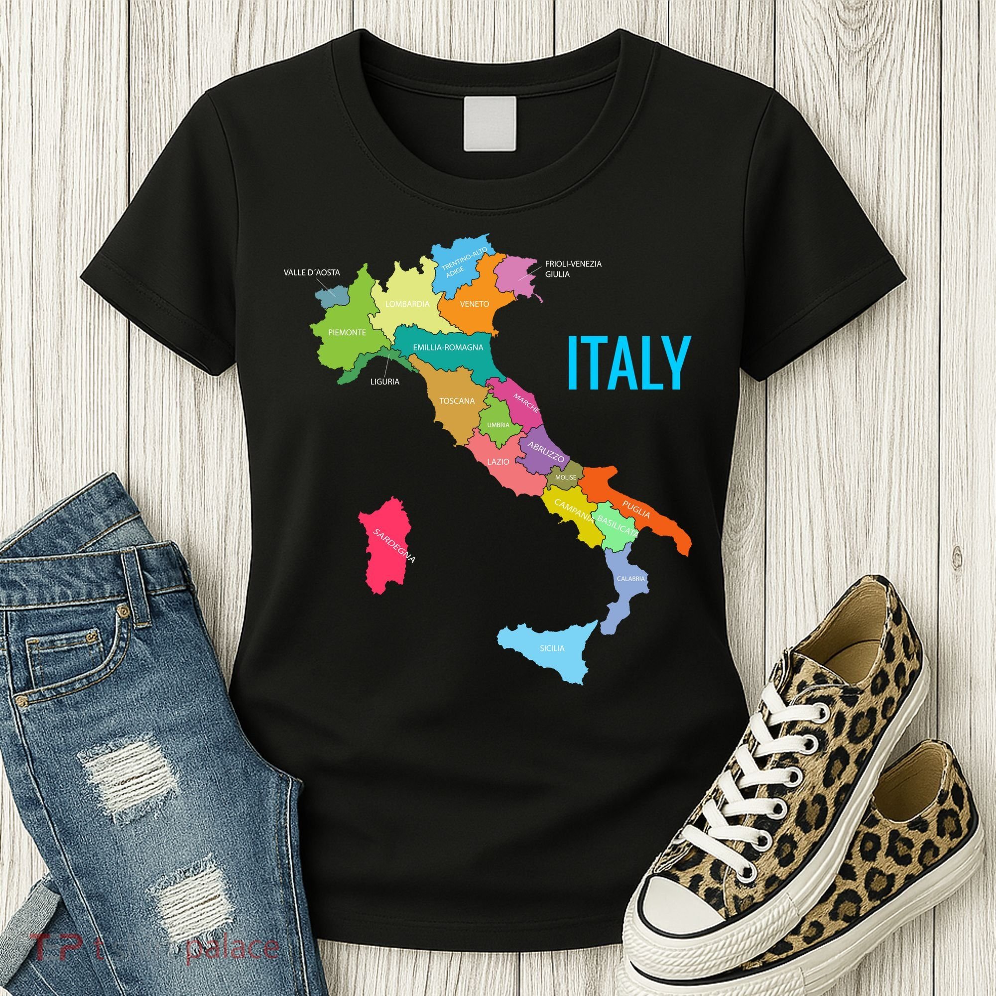 Map Of Italy Women's T-Shirt