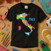 Map Of Italy Kids T-Shirt thumb 3