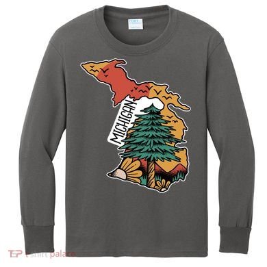 Michigan Outdoor Life Kids Long Sleeve Shirt