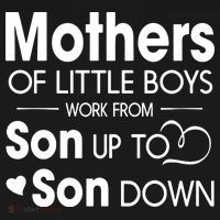 Mothers Of Litter Boys Work From Son Up To Son Down Son Women's Hoodie thumb 2