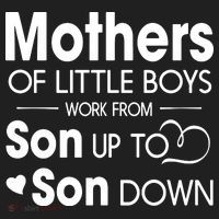 Mothers Of Litter Boys Work From Son Up To Son Down Son Golf Towel thumb 3