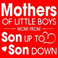 Mothers Of Litter Boys Work From Son Up To Son Down Son Santa Hat thumb 1