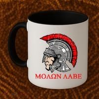Molon Labe - Spartan Helmet Greek - Come and Take Coffee Mug thumb 2