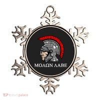 Molon Labe - Spartan Helmet Greek - Come and Take Ornament thumb 0
