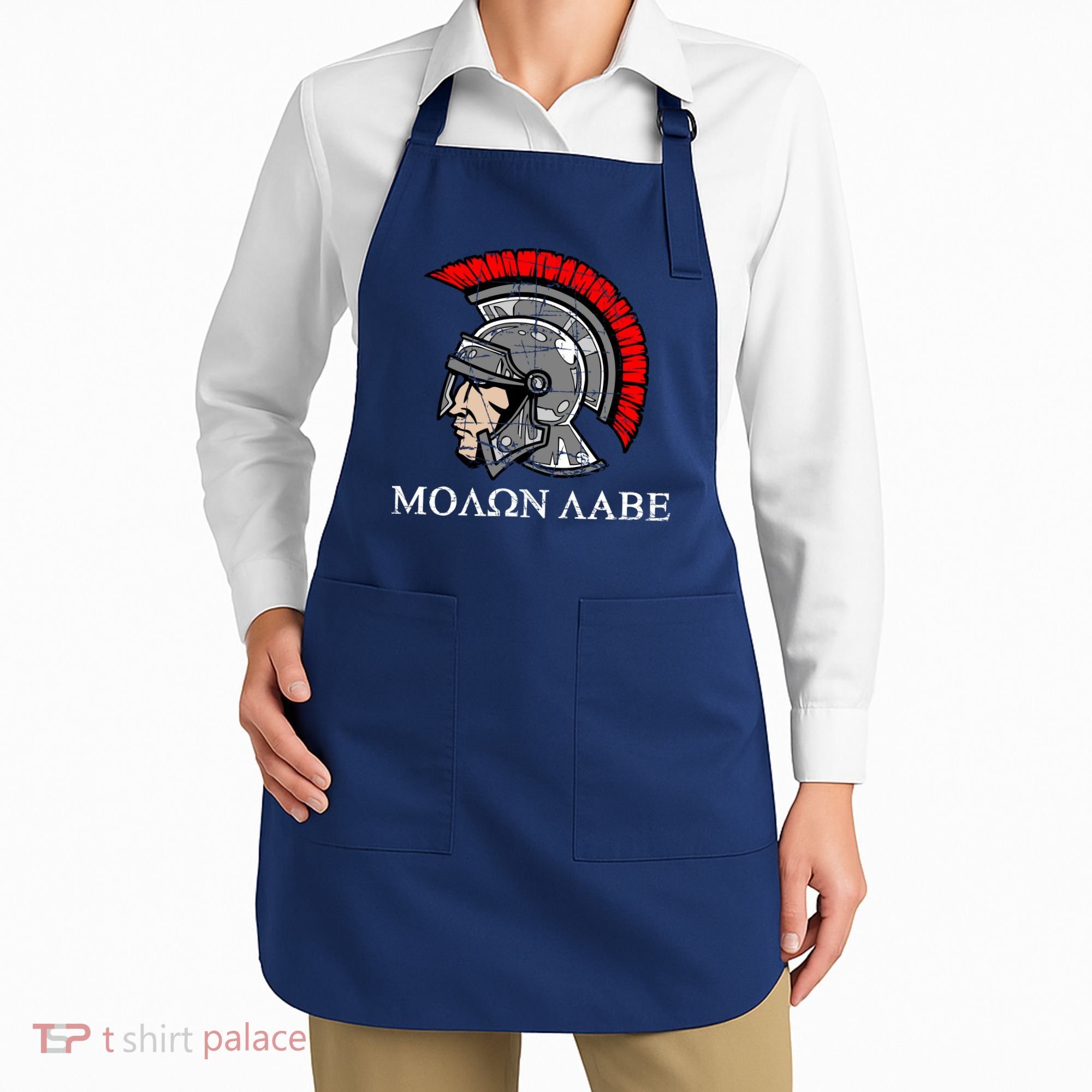 Molon Labe - Spartan Helmet Greek - Come and Take Apron