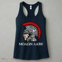 Molon Labe - Spartan Helmet Greek - Come and Take Women's Tank Top thumb 3