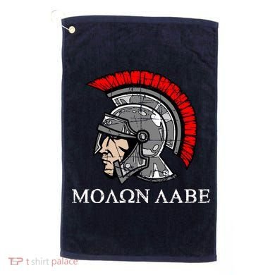 Molon Labe - Spartan Helmet Greek - Come and Take Golf Towel