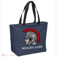 Molon Labe - Spartan Helmet Greek - Come and Take Tote Bag thumb 2