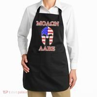 Molon Labe American Flag Spartan Helmet Greek Come and Take Apron thumb 2
