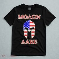 Molon Labe American Flag Spartan Helmet Greek Come and Take T-Shirt thumb 5