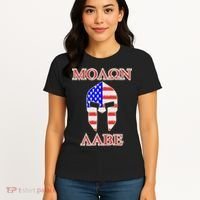 Molon Labe American Flag Spartan Helmet Greek Come and Take Women's T-Shirt thumb 4