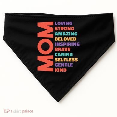 Mom Adjective USA-Made Doggie Bandana