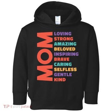 Mom Adjective Toddler Hoodie