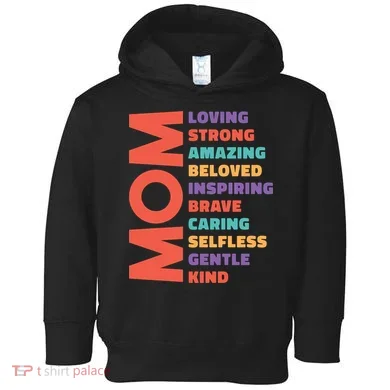 Mom Adjective Toddler Hoodie