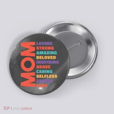 Mom Adjective Button