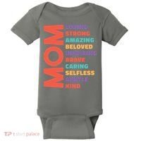Mom Adjective Baby Bodysuit thumb 0