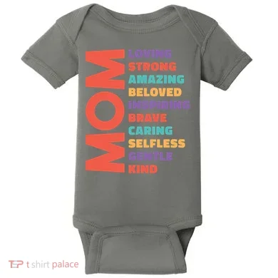 Mom Adjective Baby Bodysuit
