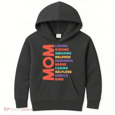Mom Adjective Kids Hoodie