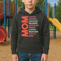 Mom Adjective Kids Hoodie thumb 2