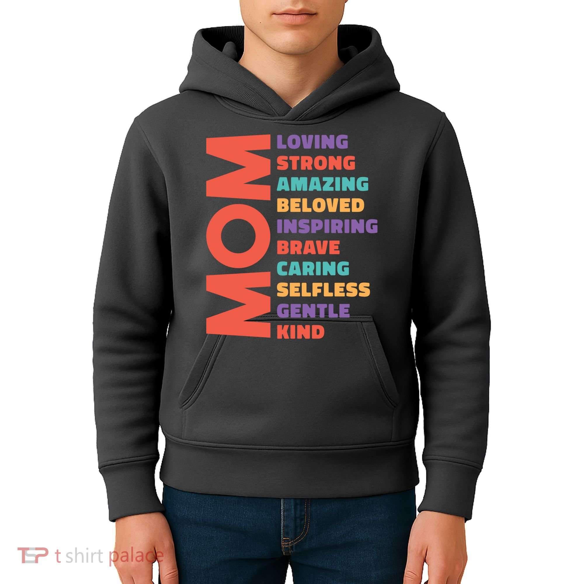 Mom Adjective Kids Hoodie