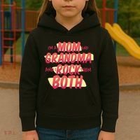 Mom And Grandma Rock Them Both Kids Hoodie thumb 3
