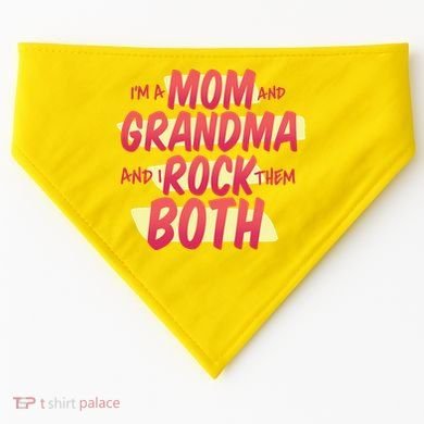 Mom And Grandma Rock Them Both USA-Made Doggie Bandana