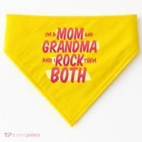 Mom And Grandma Rock Them Both USA-Made Doggie Bandana thumb 0