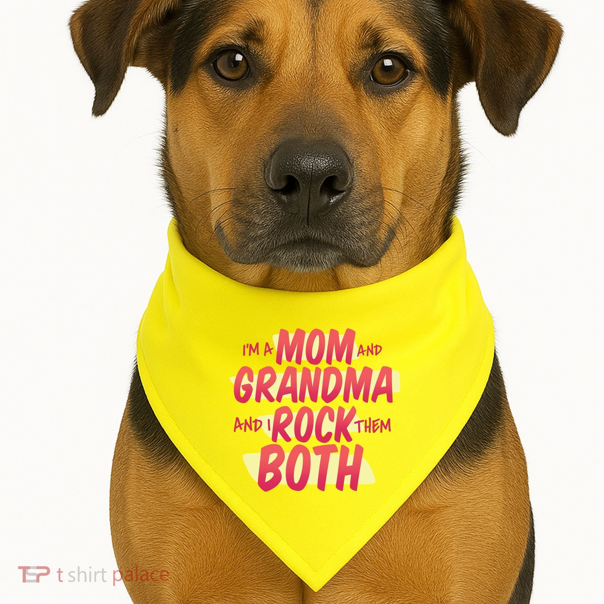 Mom And Grandma Rock Them Both USA-Made Doggie Bandana