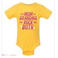 Mom And Grandma Rock Them Both Baby Bodysuit thumb 0
