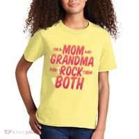 Mom And Grandma Rock Them Both Kids T-Shirt thumb 2