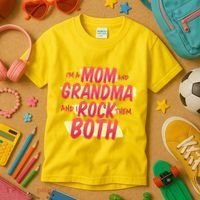 Mom And Grandma Rock Them Both Kids T-Shirt thumb 3