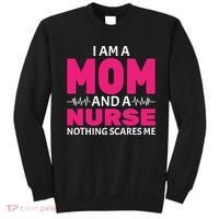 Mom and Nurse Nothing Scares Me Sweatshirt thumb 0