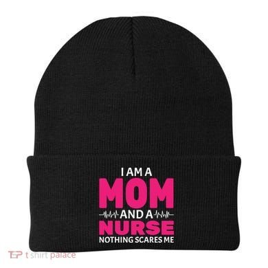 Mom and Nurse Nothing Scares Me Beanie