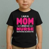 Mom and Nurse Nothing Scares Me Toddler T-Shirt thumb 2
