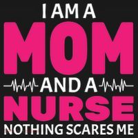 Mom and Nurse Nothing Scares Me Kids Sweatshirt thumb 2