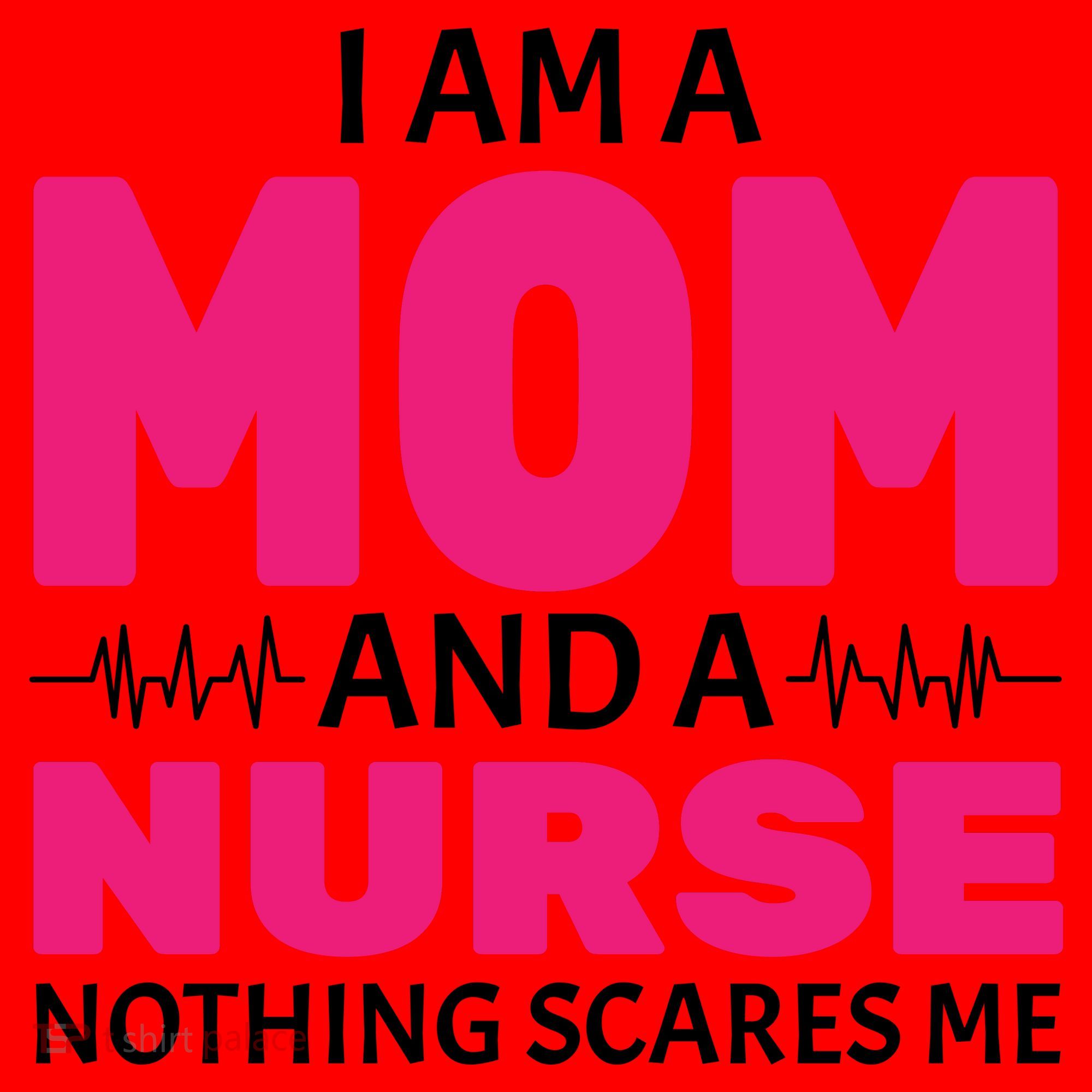 Mom and Nurse Nothing Scares Me Santa Hat