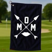 Mom Arrows Of Love Golf Towel thumb 1