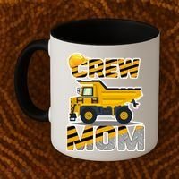 Mom Birthday Crew Construction Party Coffee Mug thumb 2