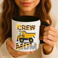 Mom Birthday Crew Construction Party Coffee Mug thumb 3
