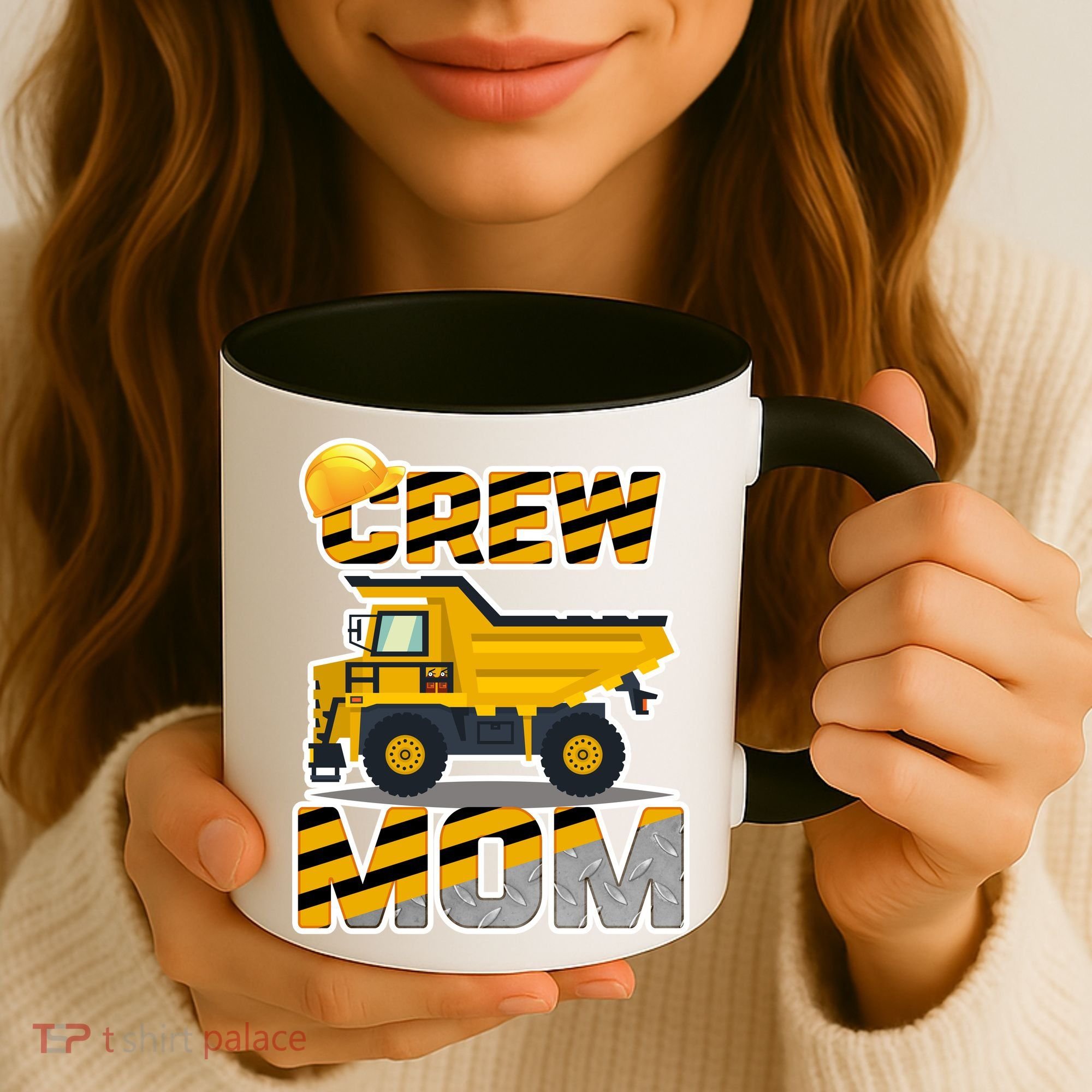 Mom Birthday Crew Construction Party Coffee Mug